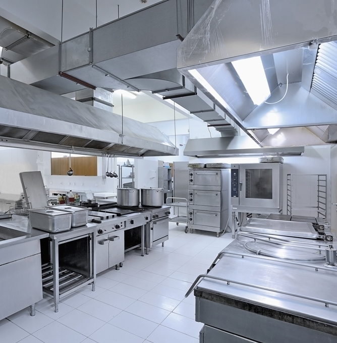 Расположение оборудования на кухне